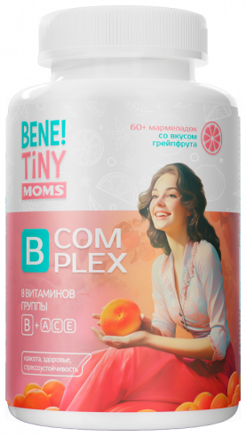 Bene! Tiny Мармелад с витаминами группы В, 60 таблеток