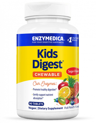 Enzymedica Kids Digest Chewable, Кидз Дайджест жевательные, 90 таблеток