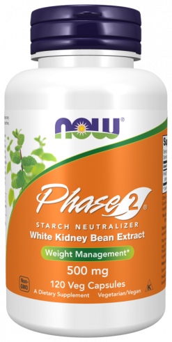 NOW Phase-2 Starch Neutralizer, Фаза-2 Нейтрализатор крахмала, 120 капсул