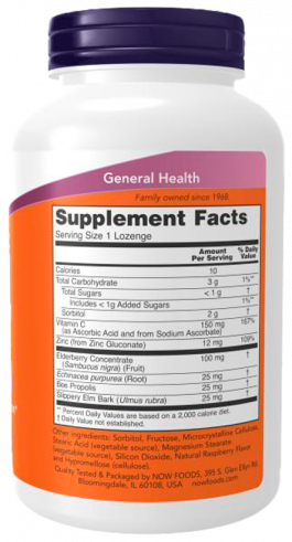 NOW Elderberry &amp; Zinc, 90 таблеток