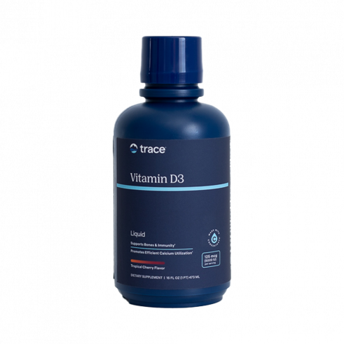 Trace Minerals Liquid Vitamin D3, Жидкий Витамин Д3, 473 мл