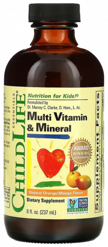 ChildLife Multi Vitamin &amp; Mineral, Мультивитамины и минералы, 237 мл
