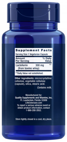 Life Extension Lactoferrin, 60 капсул