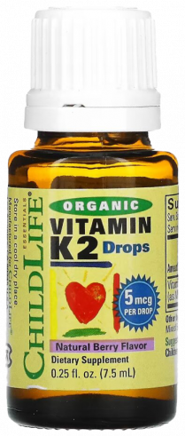ChildLife Vitamin К2 Drops, Витамин К2 капли, 7,5 мл