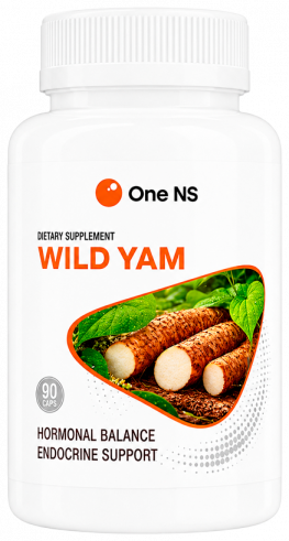 One NS Wild Yam, Дикий Ямс, 90 капсул