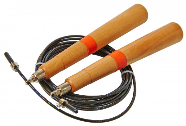 HVAT Скоростная скакалка деревянные ручки