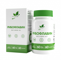 Natural Supp Riboflavin Vitamin B2, 60 капсул