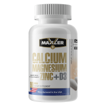 Maxler Calcium Magnesium Zinc + D3, 90 таб